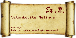 Sztankovits Melinda névjegykártya